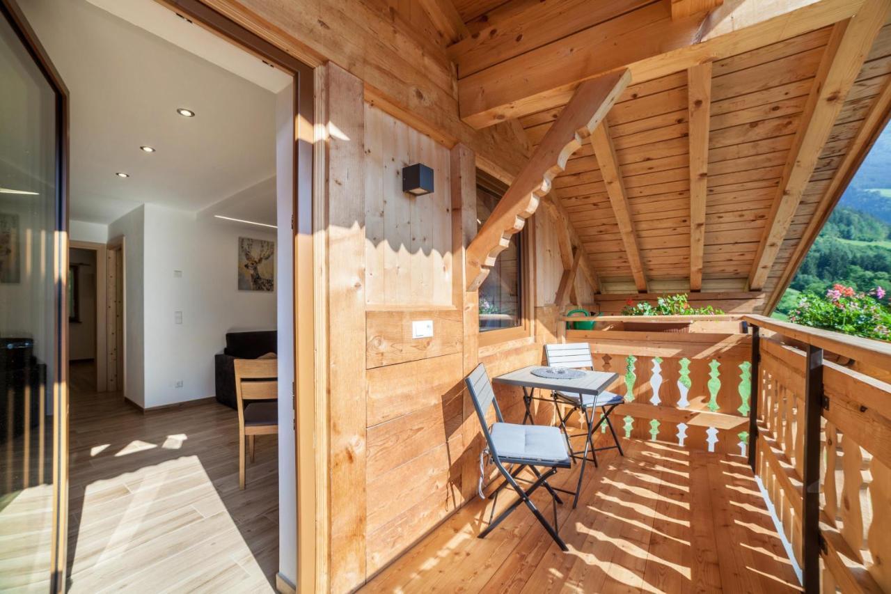 Innergasserhof Ferienwohnung Enzian San Martino In Passiria  ภายนอก รูปภาพ