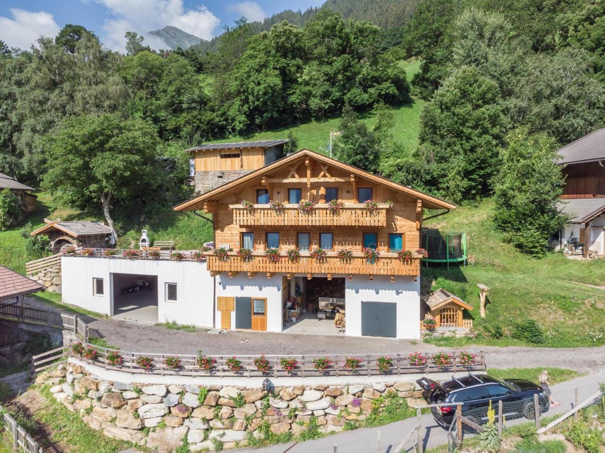 Innergasserhof Ferienwohnung Enzian San Martino In Passiria  ภายนอก รูปภาพ